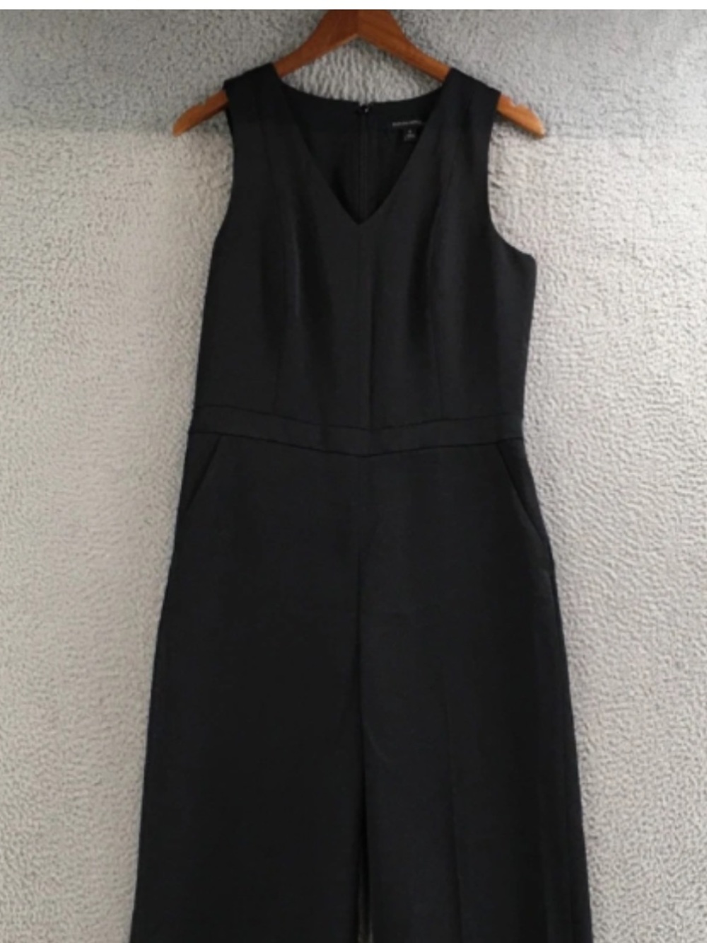 Banana Republic Black Sleeveless V-Neck Jumpsuit